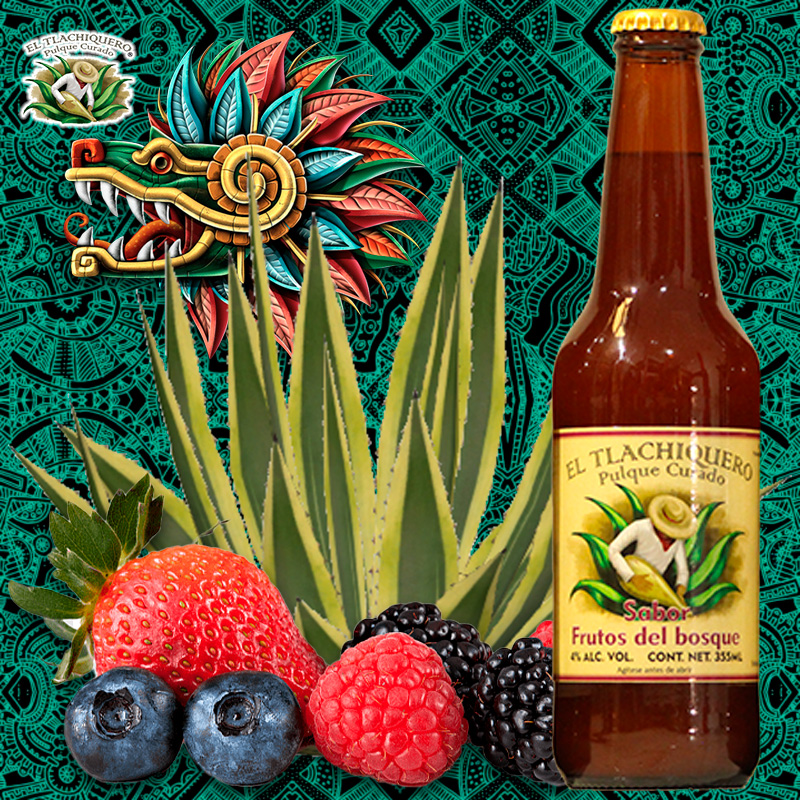 botella frutos del bosque
